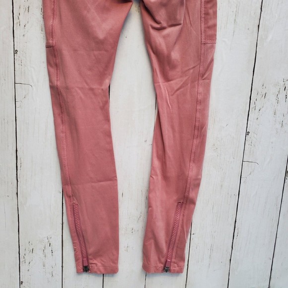 Fabletics Womens Leggings Pants Pink Power Hold Full Length Pockets No Size Tag - Picture 6 of 13